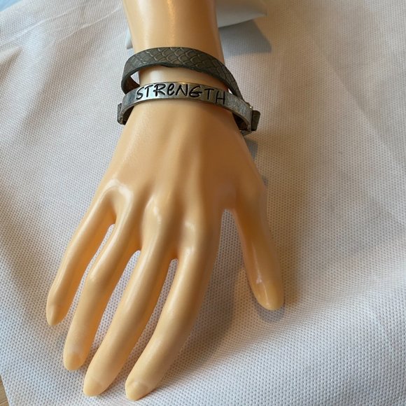 Good Works STRENGTH Boho Wraparound Bracelet - Picture 2 of 9